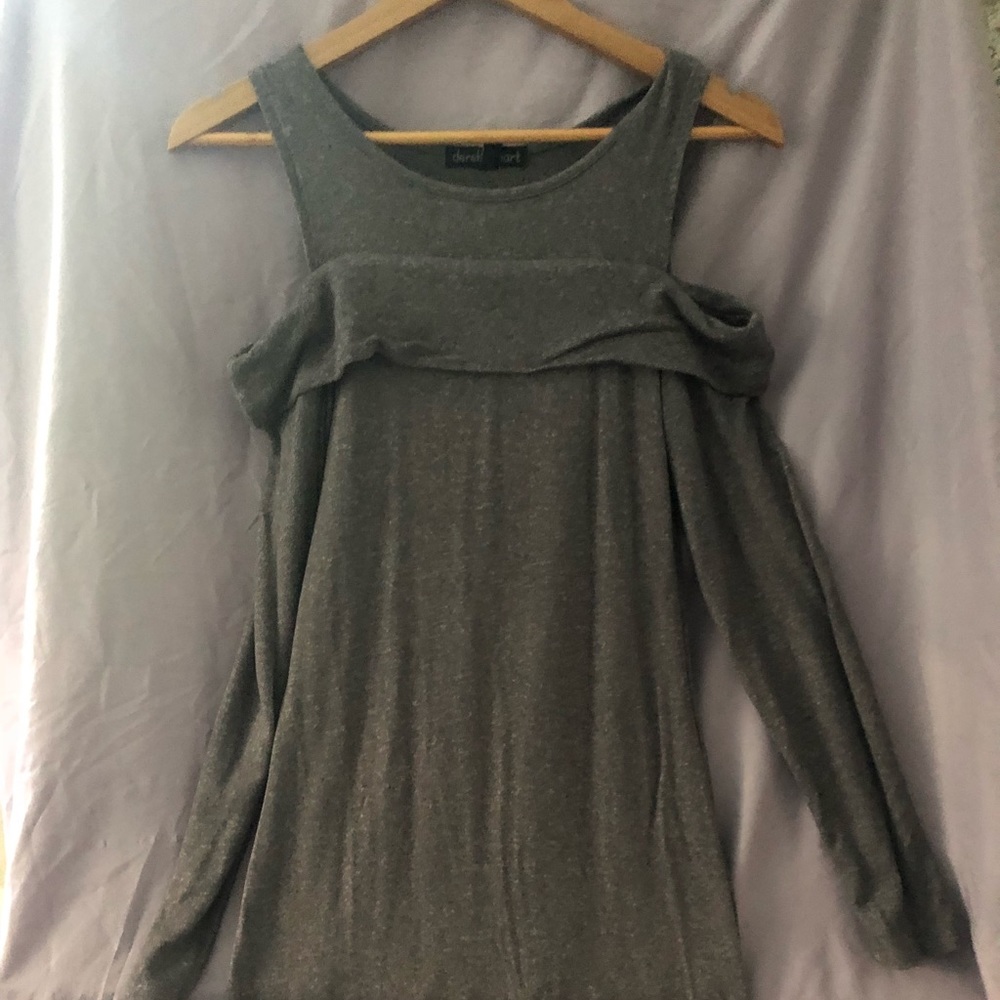 Sweater dress gray